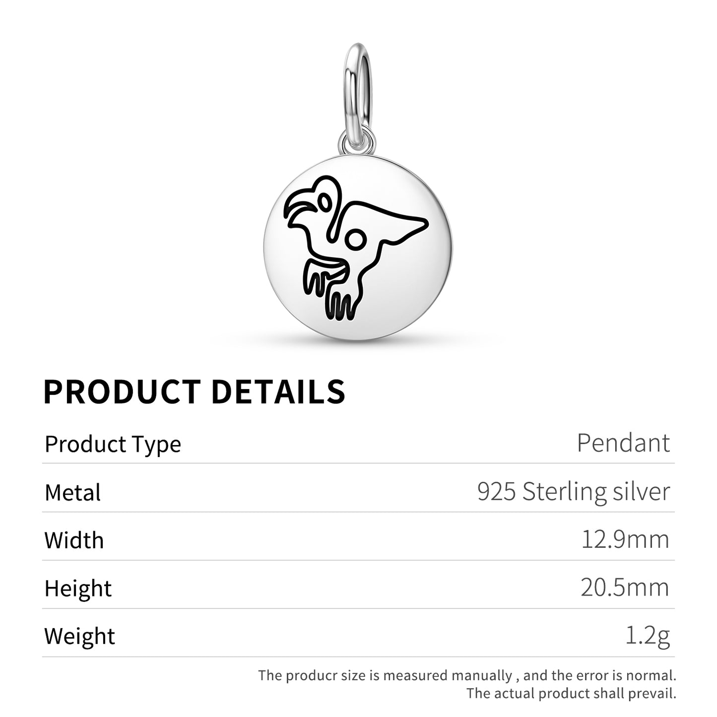 The Macaw Nazca lines Symbols Pendant Dangle Charm
