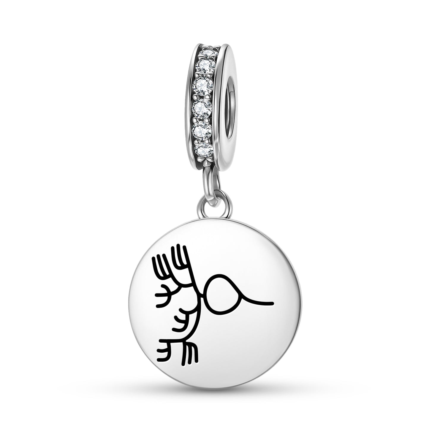 Seaweed Nazca lines Symbols Pendant Dangle Charm