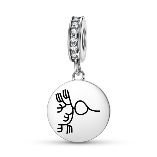 Seaweed Nazca lines Symbols Pendant Dangle Charm