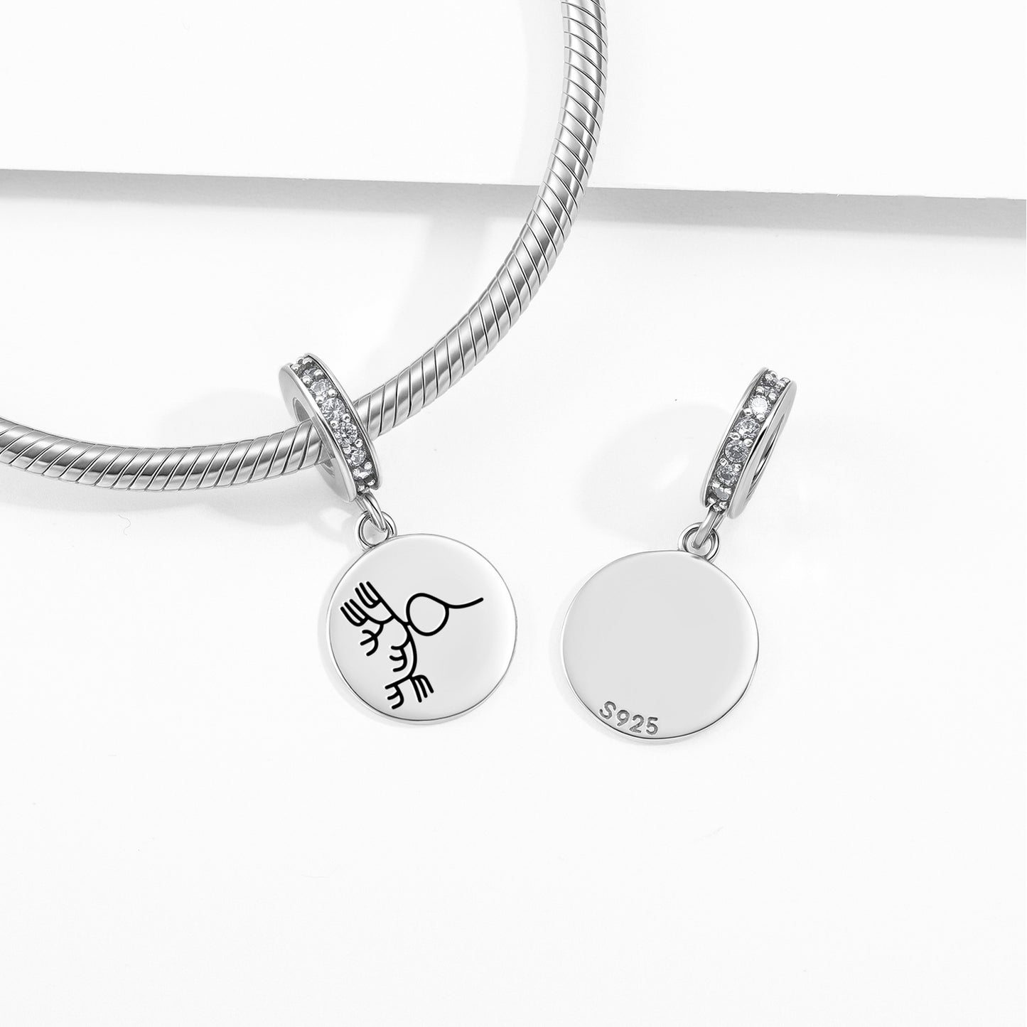 Seaweed Nazca lines Symbols Pendant Dangle Charm