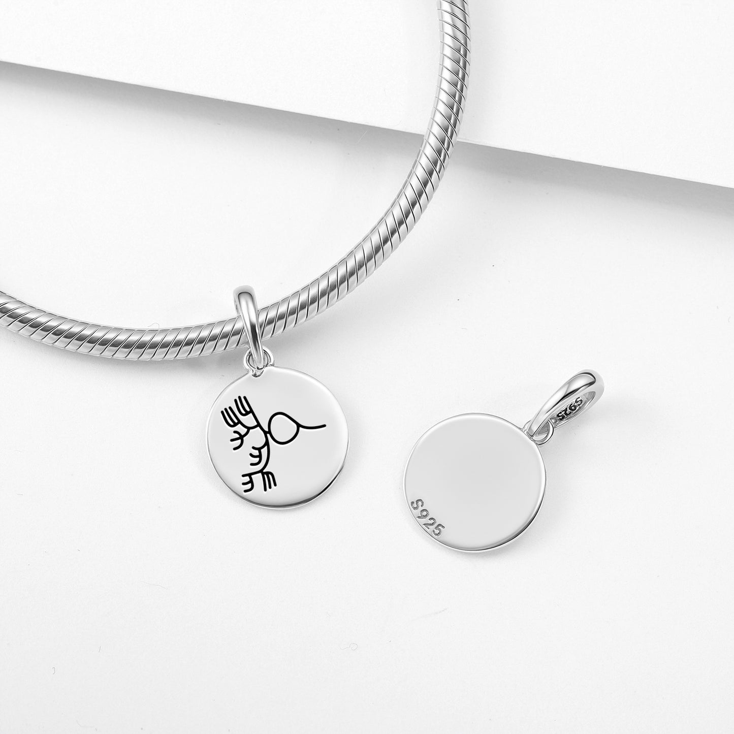 Seaweed Nazca lines Symbols Pendant Dangle Charm
