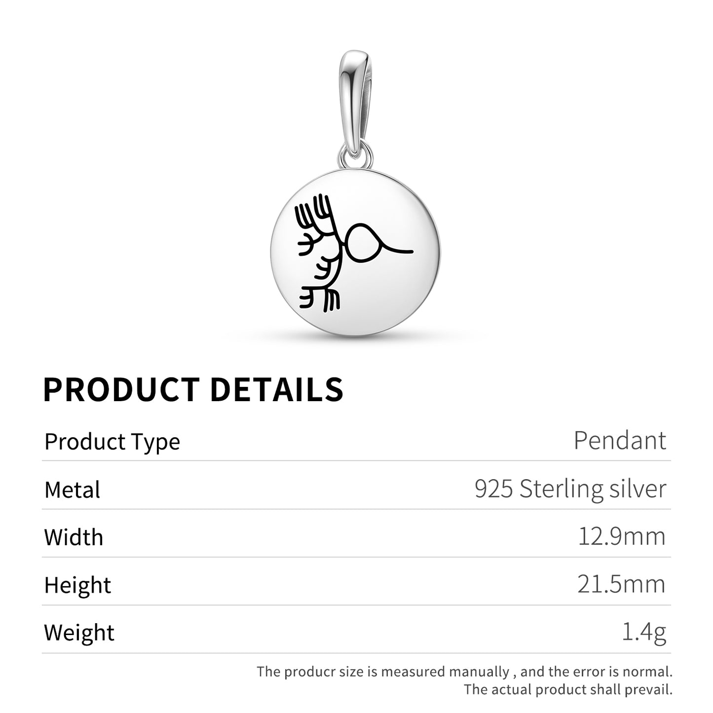 Seaweed Nazca lines Symbols Pendant Dangle Charm