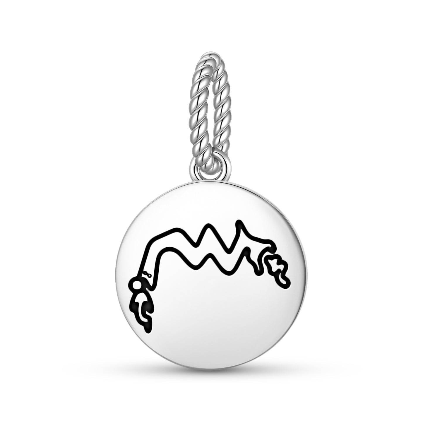 Sea Snakes Nazca lines Symbols Pendant Dangle Charm