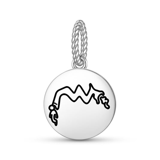 Sea Snakes Nazca lines Symbols Pendant Dangle Charm