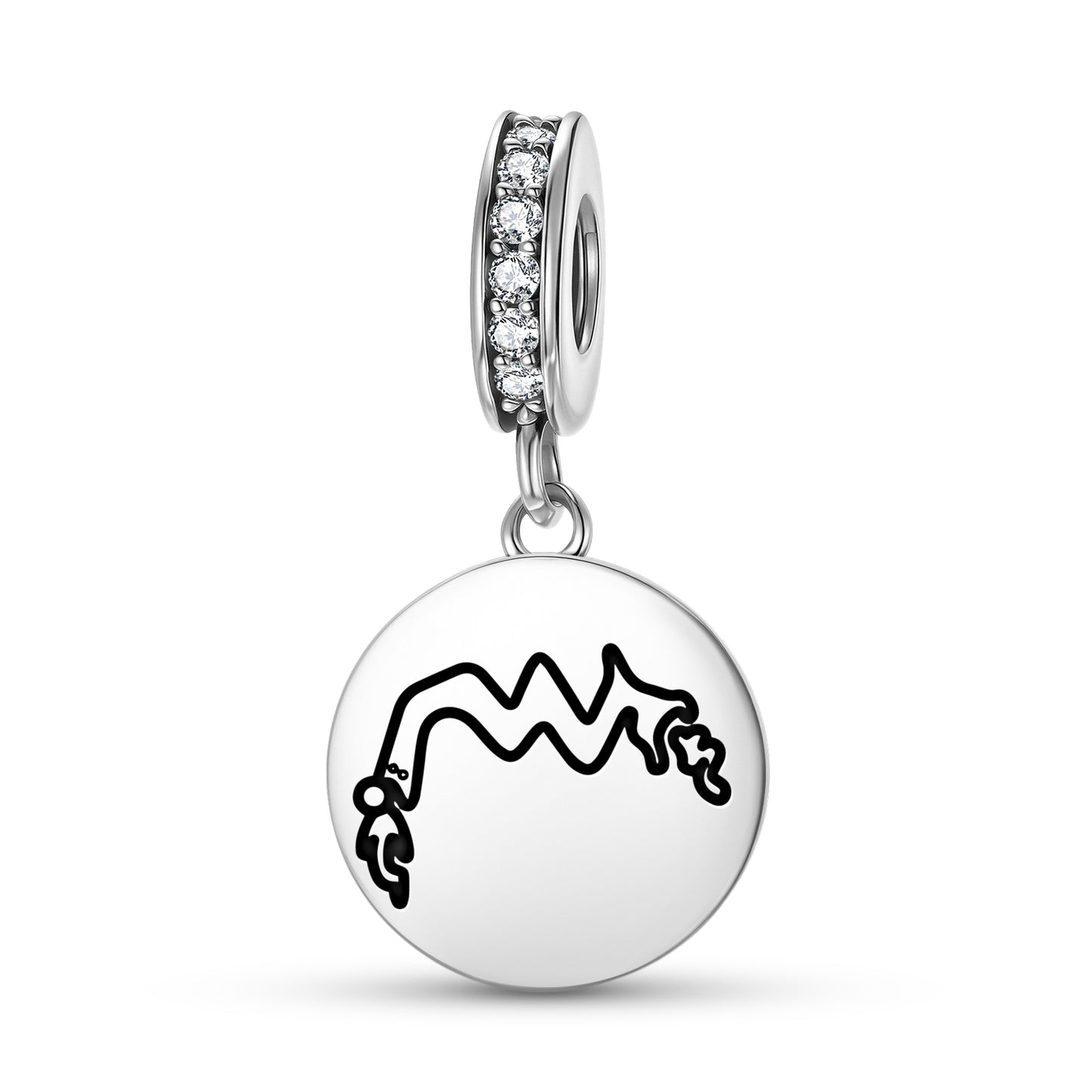 Sea Snakes Nazca lines Symbols Pendant Dangle Charm