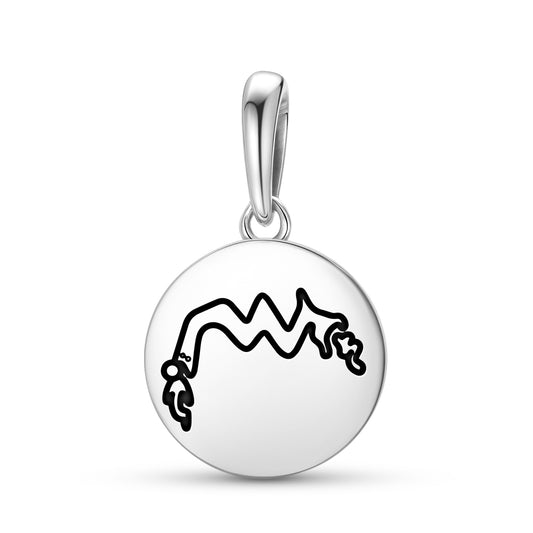 Sea Snakes Nazca lines Symbols Pendant Dangle Charm