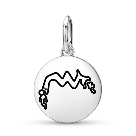 Sea Snakes Nazca lines Symbols Pendant Dangle Charm