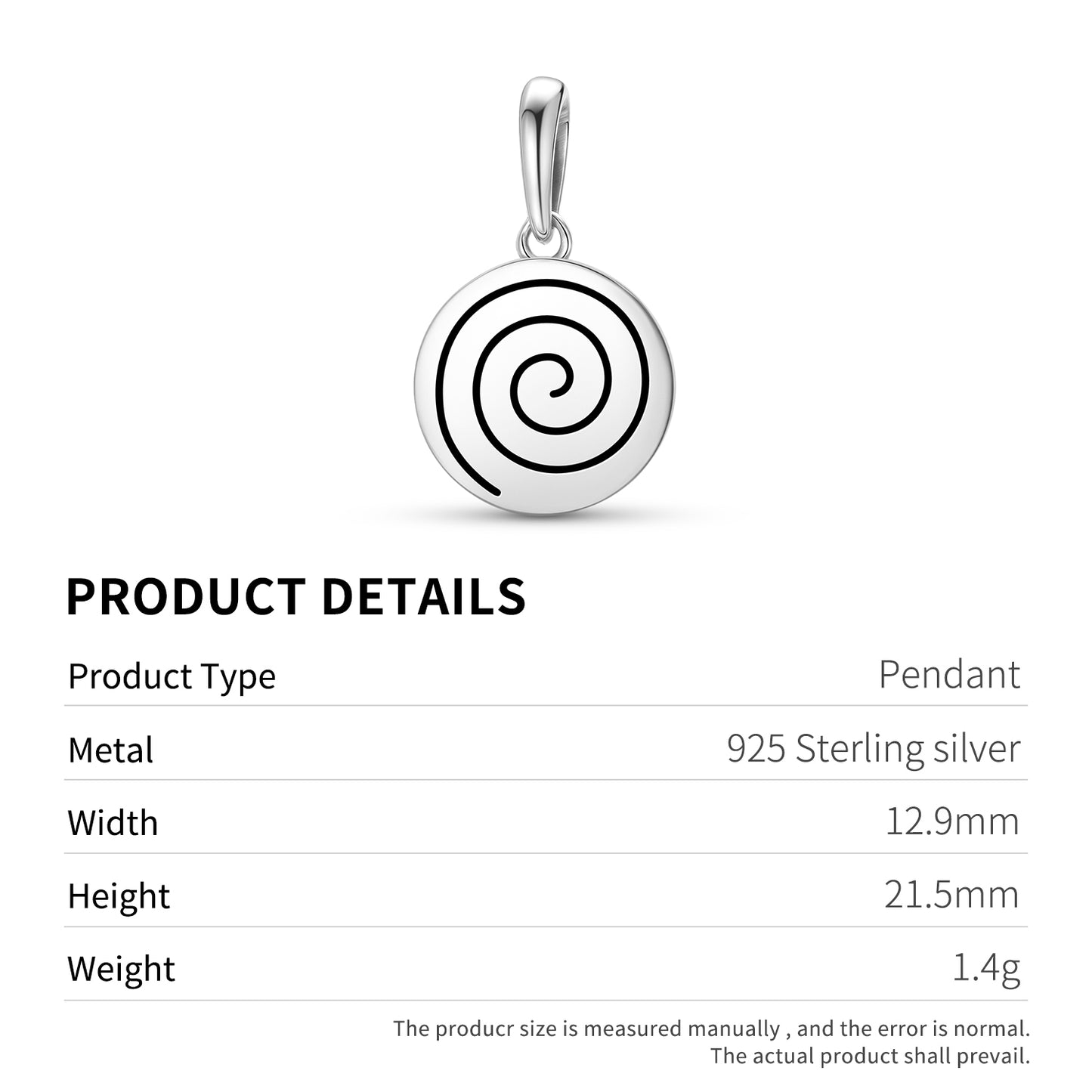 The Spiral Nazca lines Symbols Pendant Dangle Charm