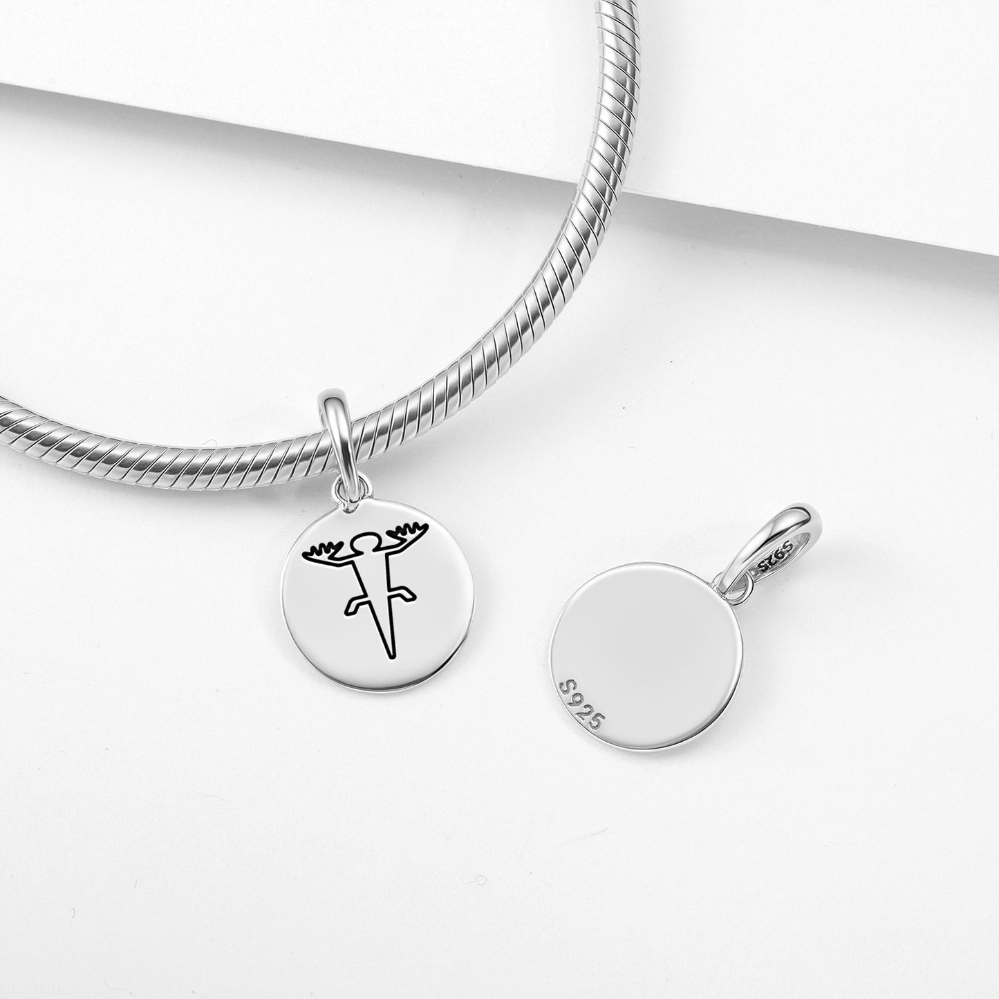 The Lizard Nazca lines Symbols Pendant Dangle Charm
