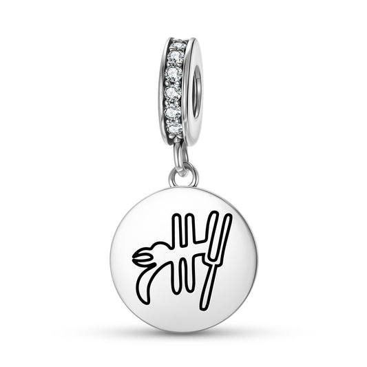 The Parrot Nazca lines Symbols Pendant Dangle Charm