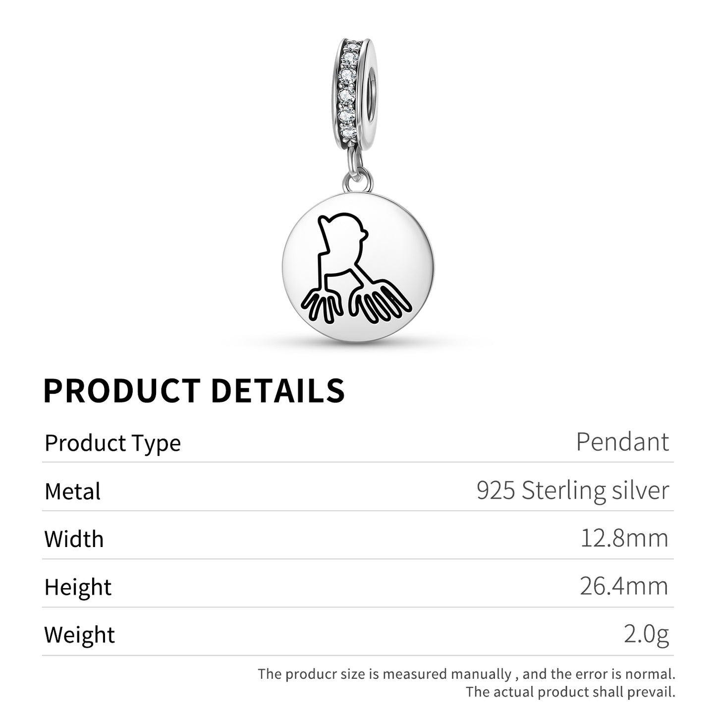 The Hands Nazca lines Symbols Pendant Dangle Charm