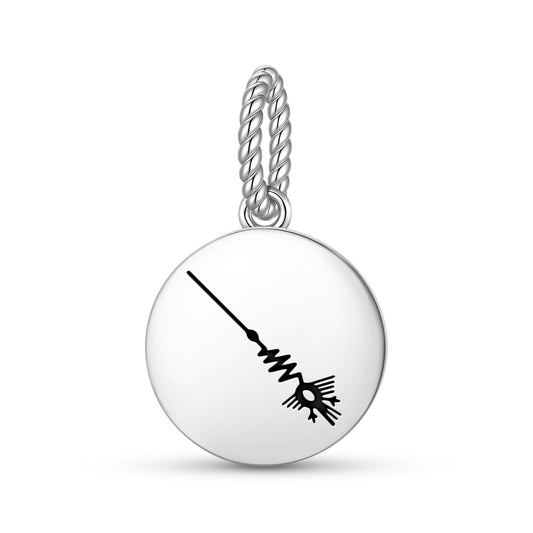 The Heron Nazca lines Symbols Pendant Dangle Charm