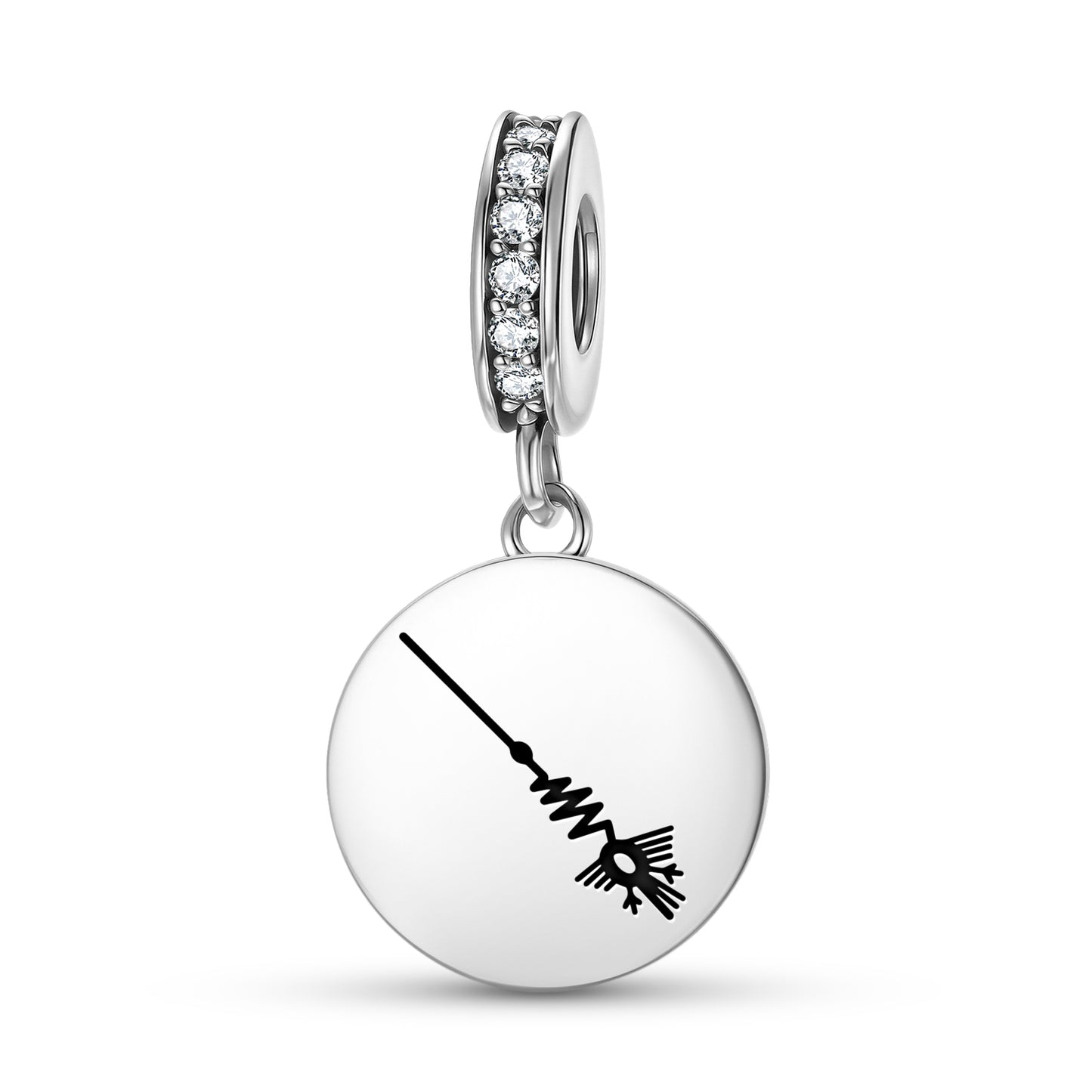 The Heron Nazca lines Symbols Pendant Dangle Charm