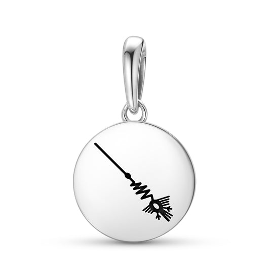 The Heron Nazca lines Symbols Pendant Dangle Charm