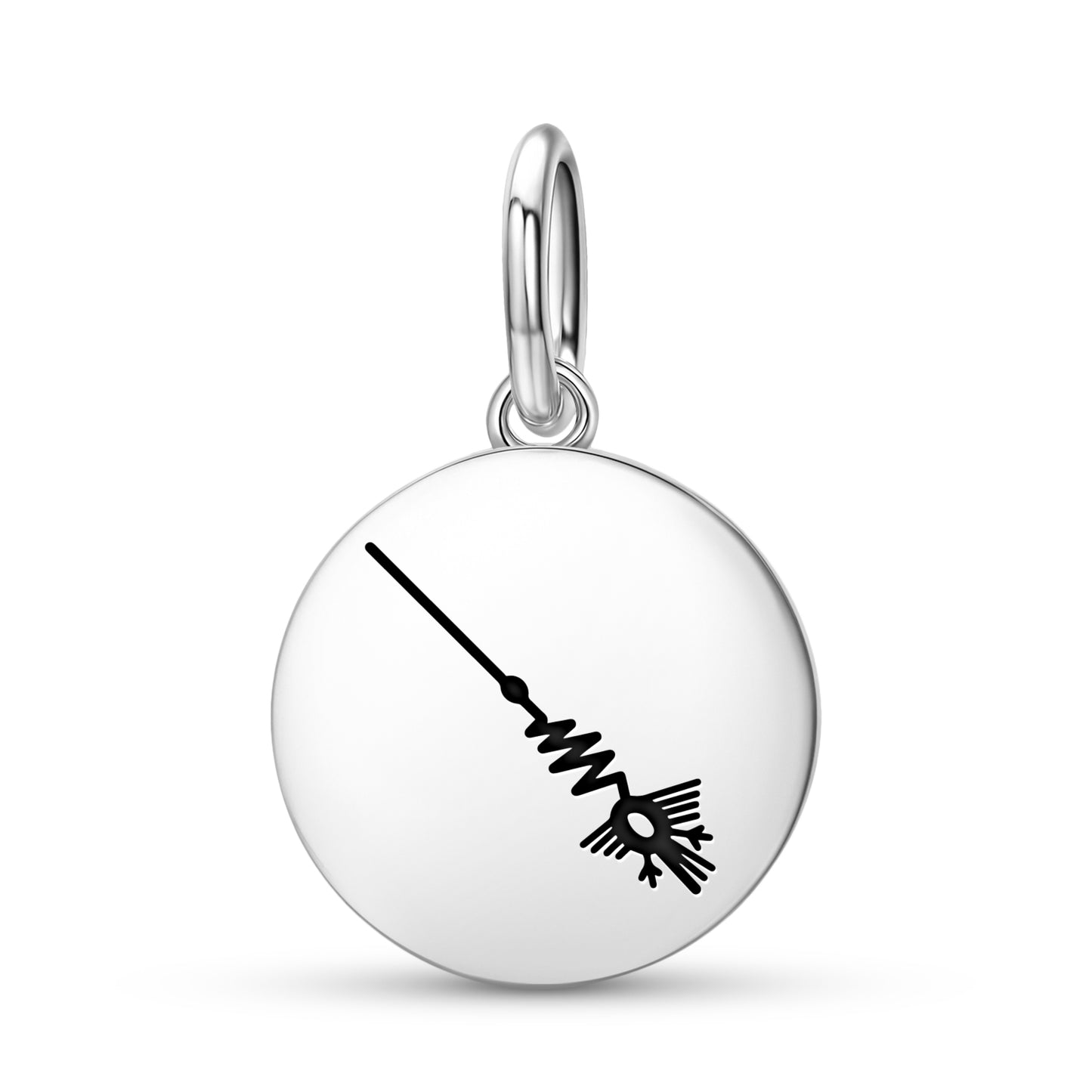 The Heron Nazca lines Symbols Pendant Dangle Charm