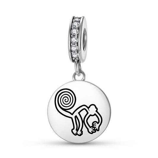 The Monkey Nazca lines Symbols Pendant Dangle Charm