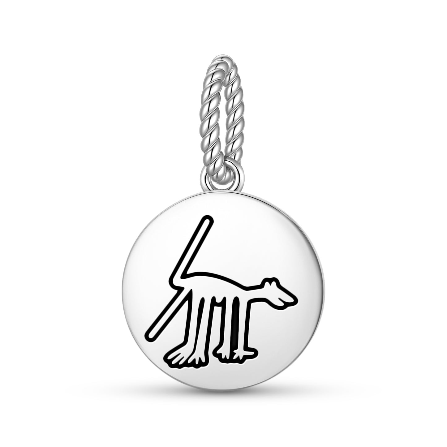 The Dog Nazca lines Symbols Pendant Dangle Charm
