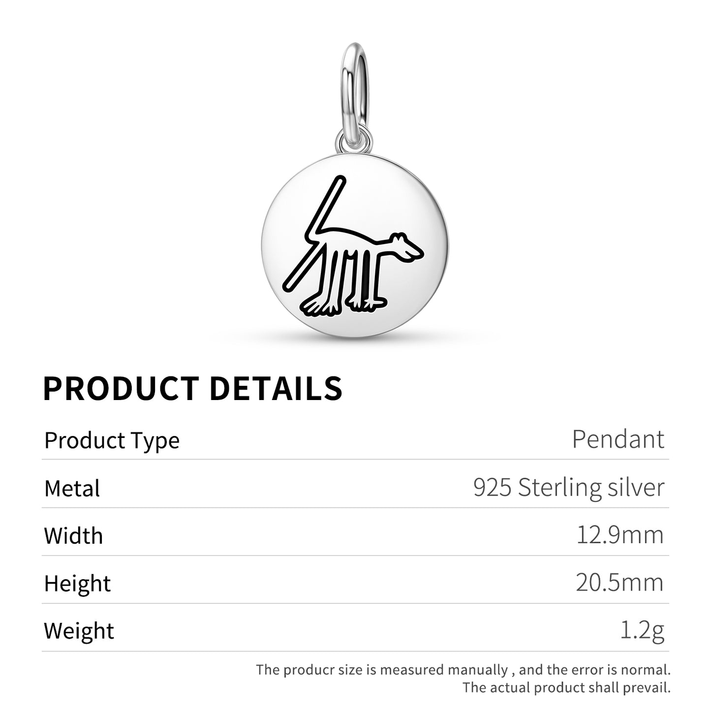 The Dog Nazca lines Symbols Pendant Dangle Charm