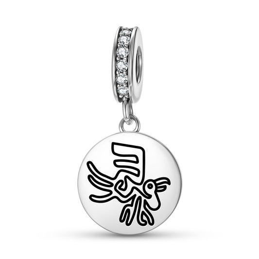 The Pelican Nazca lines Symbols Pendant Dangle Charm