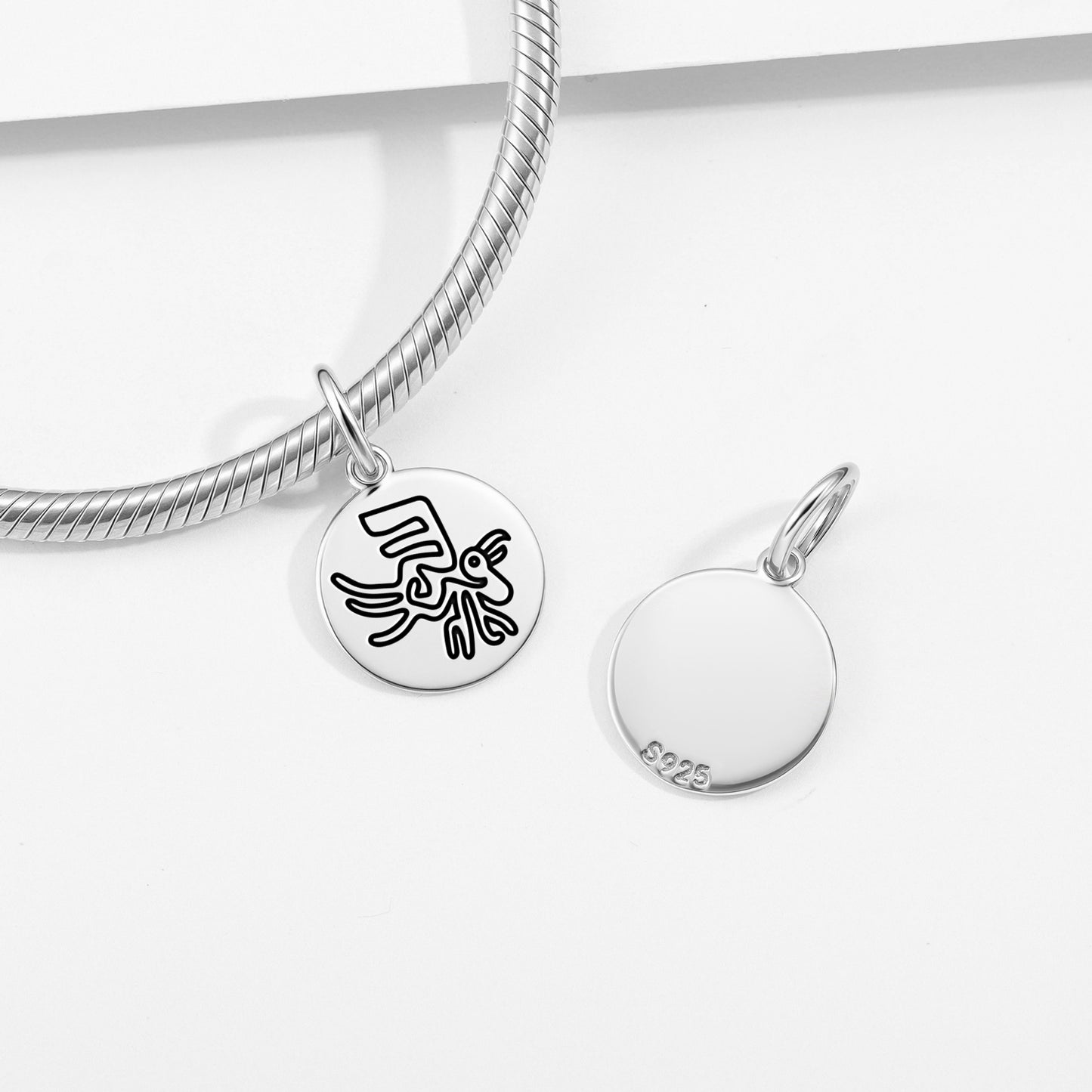 The Pelican Nazca lines Symbols Pendant Dangle Charm