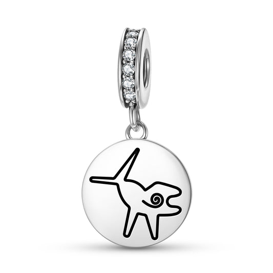 The Whale Nazca lines Symbols Pendant Dangle Charm