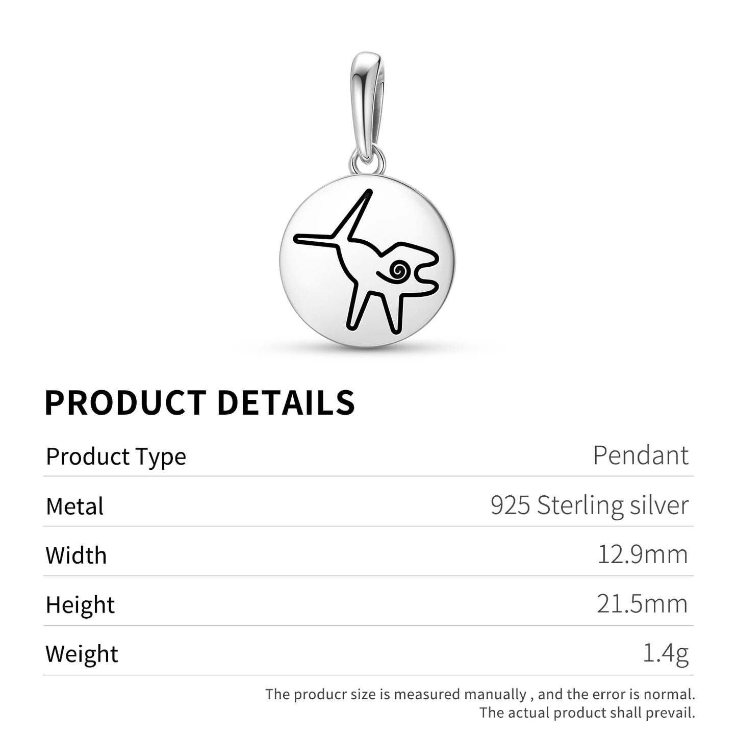 The Whale Nazca lines Symbols Pendant Dangle Charm
