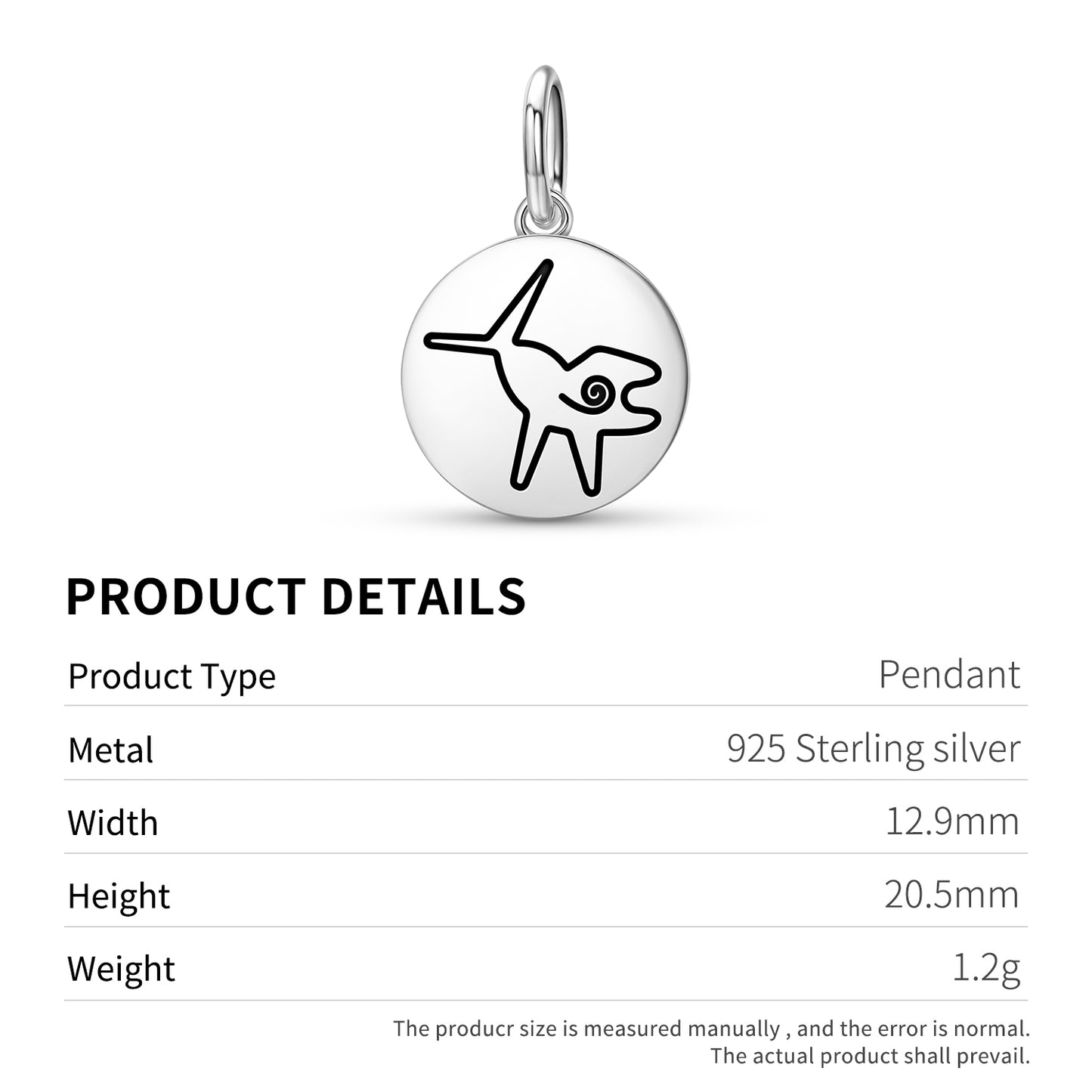 The Whale Nazca lines Symbols Pendant Dangle Charm