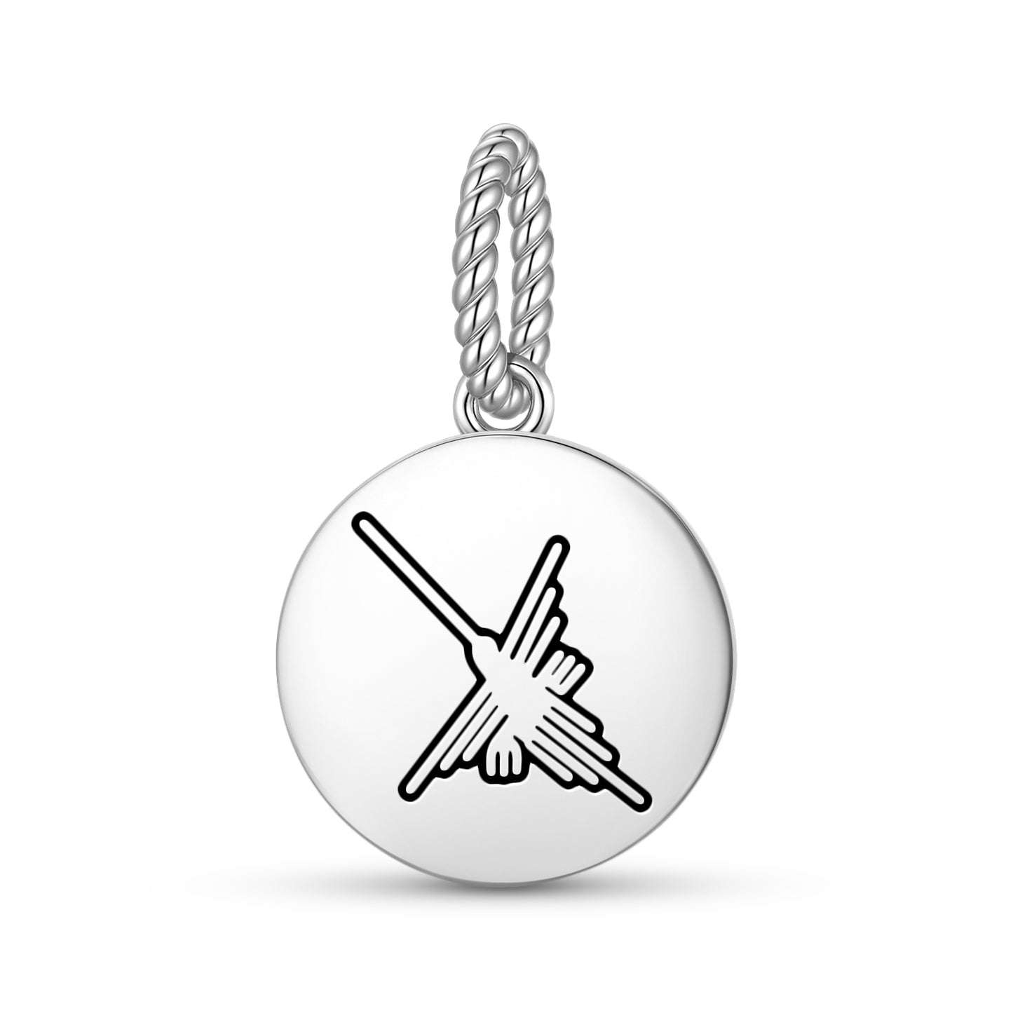 The Hummingbird Nazca lines Symbols Pendant Dangle Charm