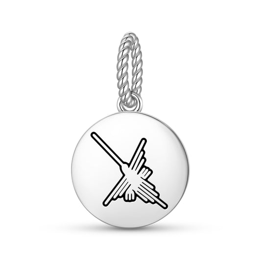 The Hummingbird Nazca lines Symbols Pendant Dangle Charm