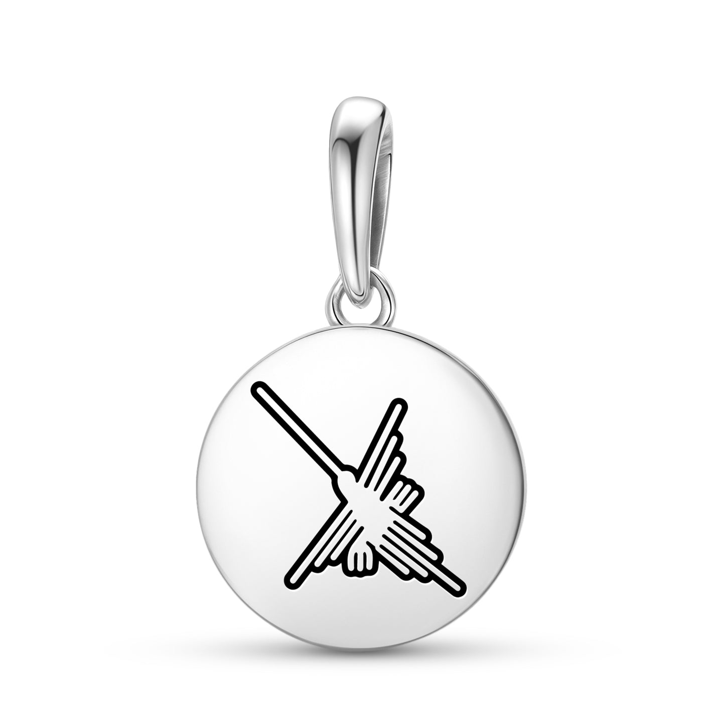 The Hummingbird Nazca lines Symbols Pendant Dangle Charm