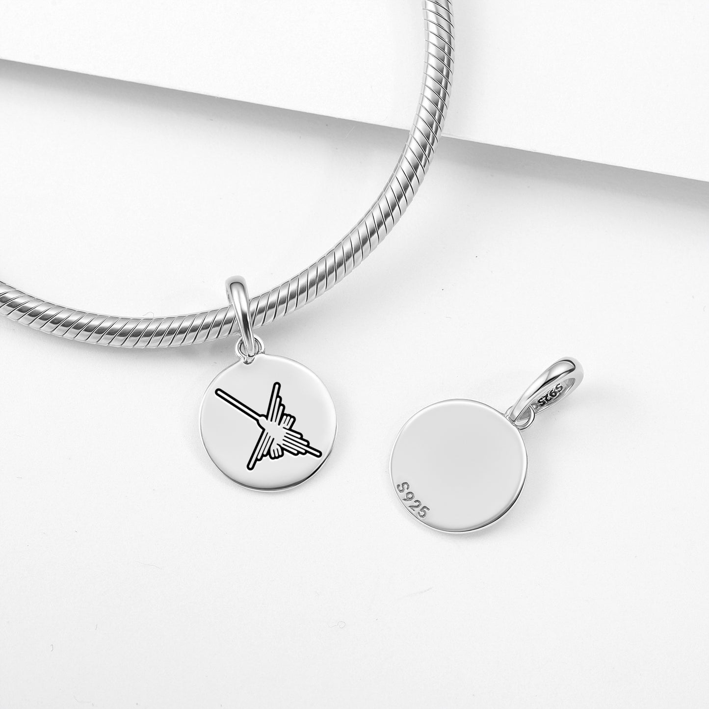 The Hummingbird Nazca lines Symbols Pendant Dangle Charm