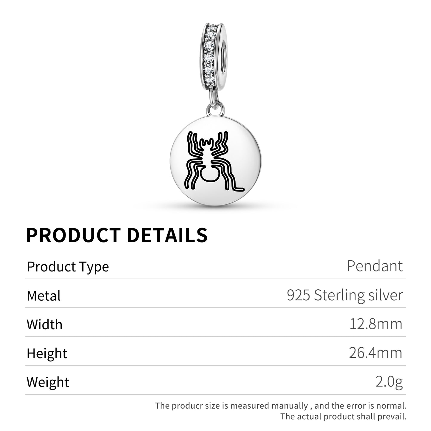The Spider Nazca lines Symbols Pendant Dangle Charm