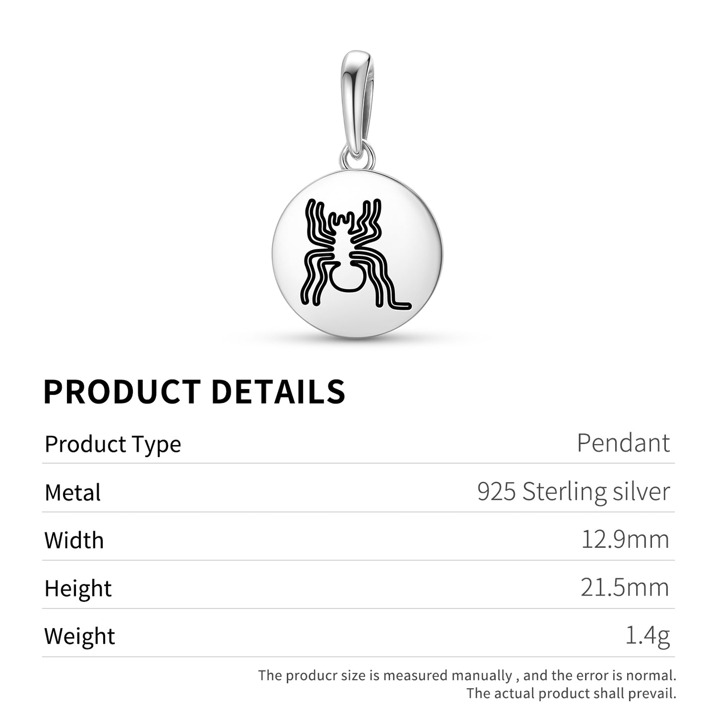 The Spider Nazca lines Symbols Pendant Dangle Charm
