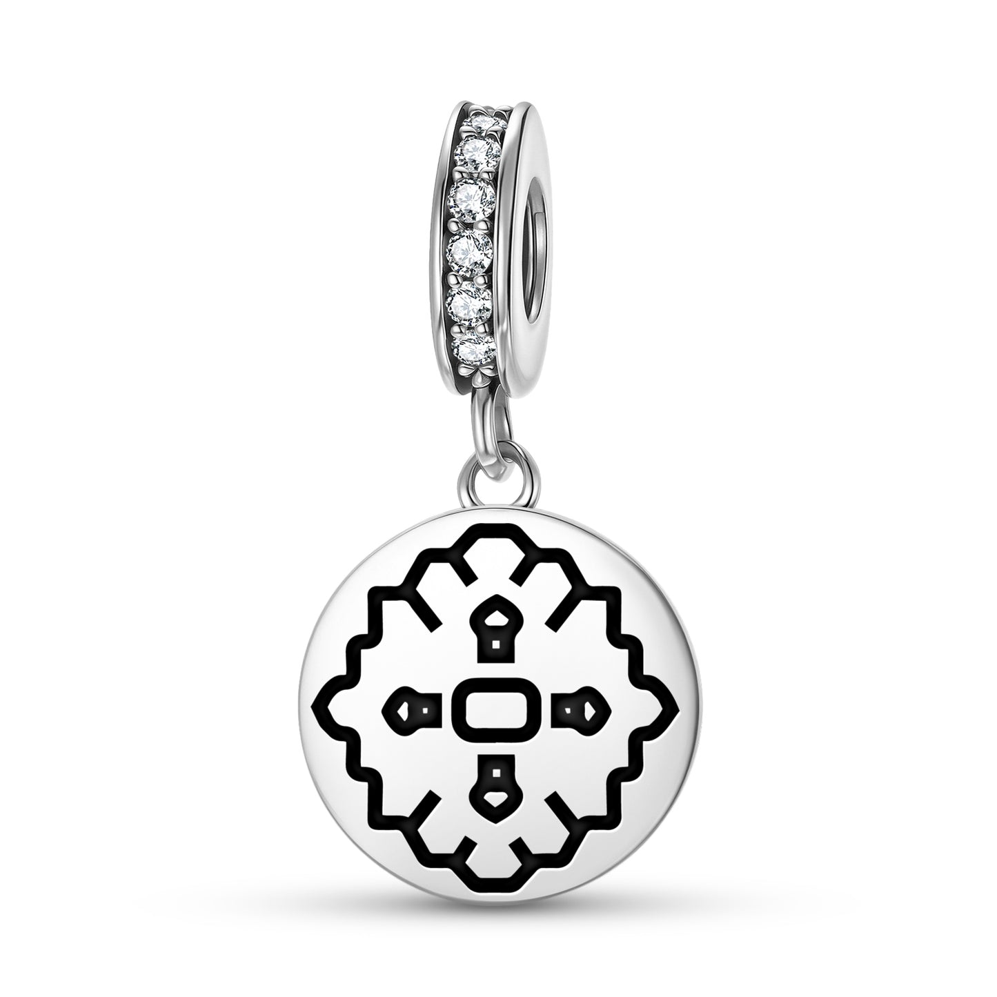 Rose Persian Symbols Pendant Dangle Charm