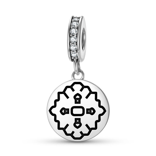 Rose Persian Symbols Pendant Dangle Charm