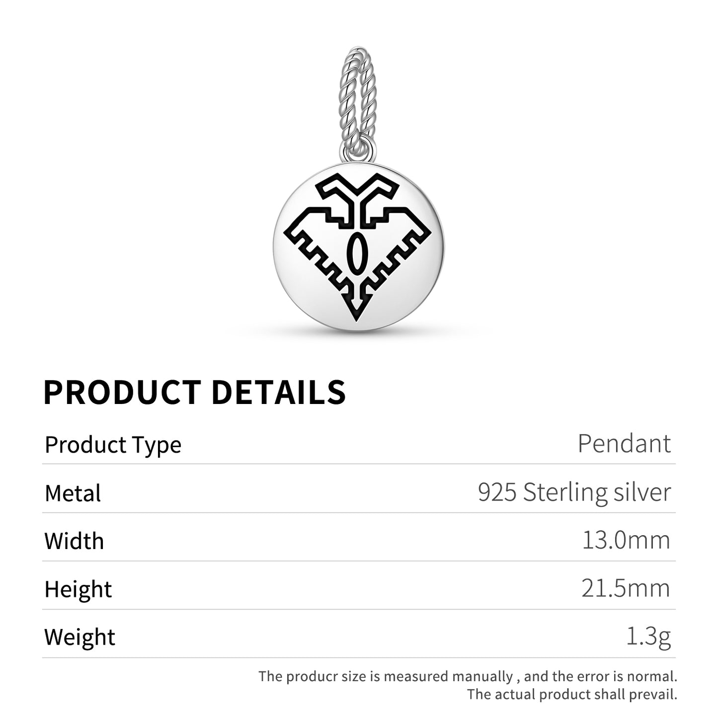 Eagle Persian Symbols Pendant Dangle Charm