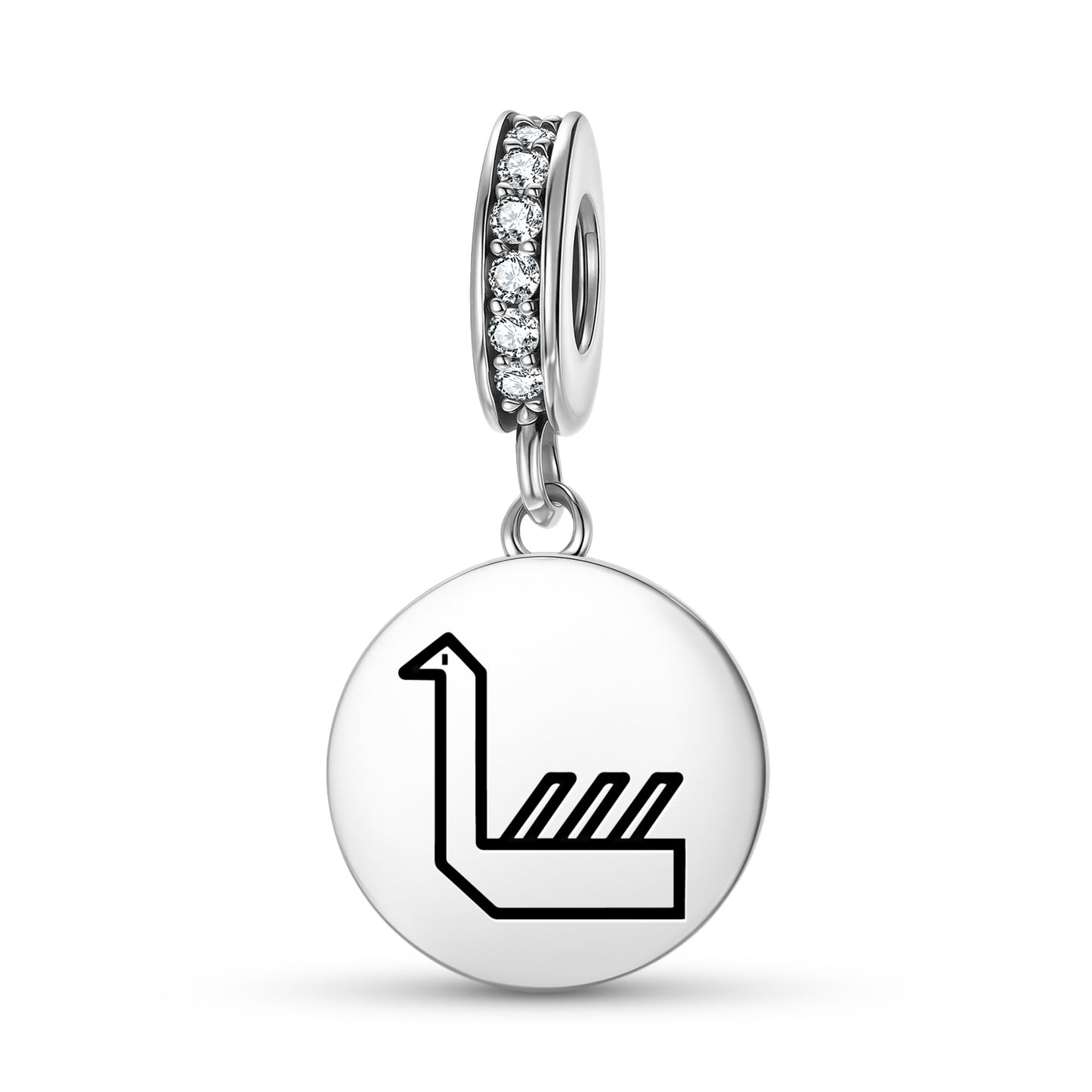 Swan Duck Persian Symbols Pendant Dangle Charm