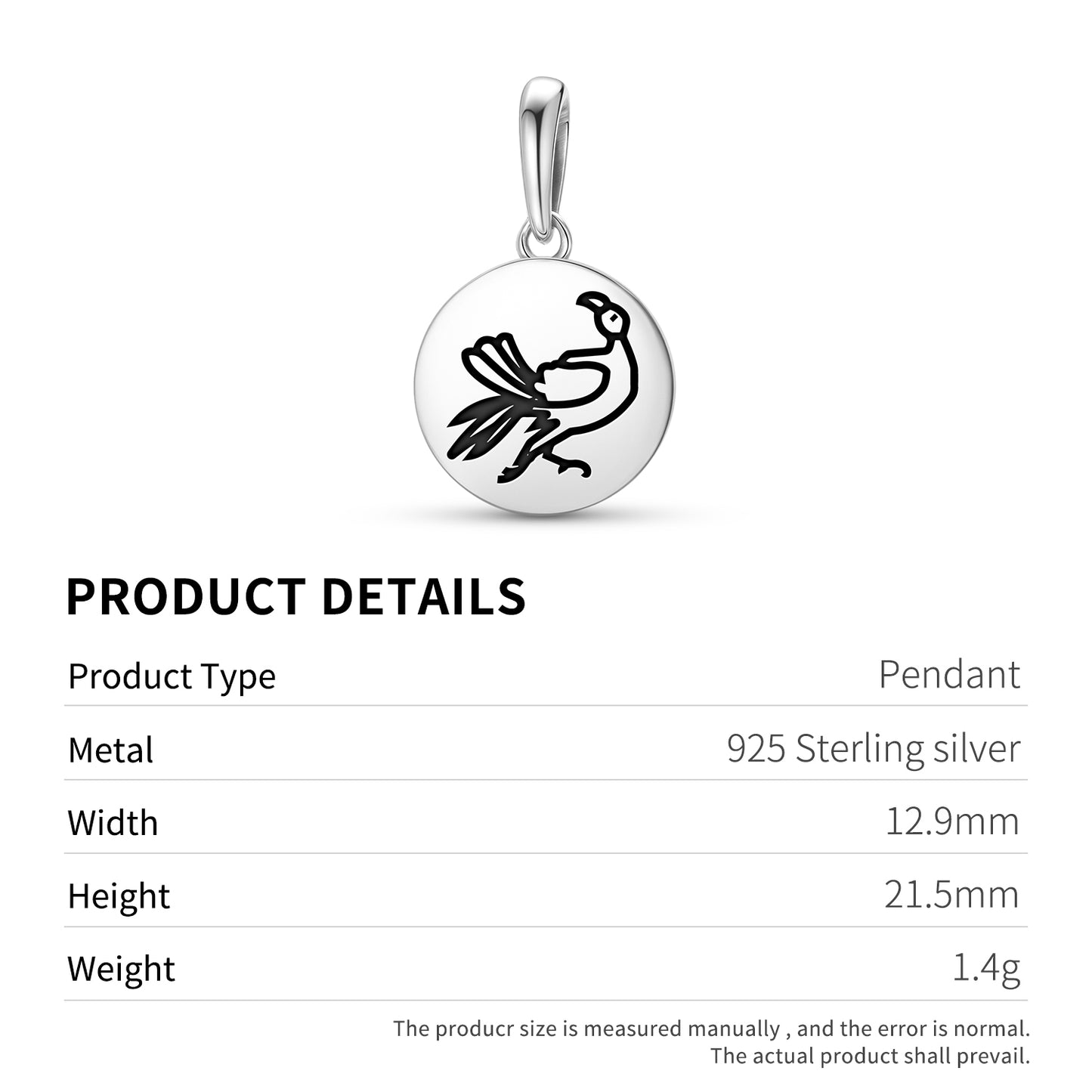 Parrot Persian Symbols Pendant Dangle Charm