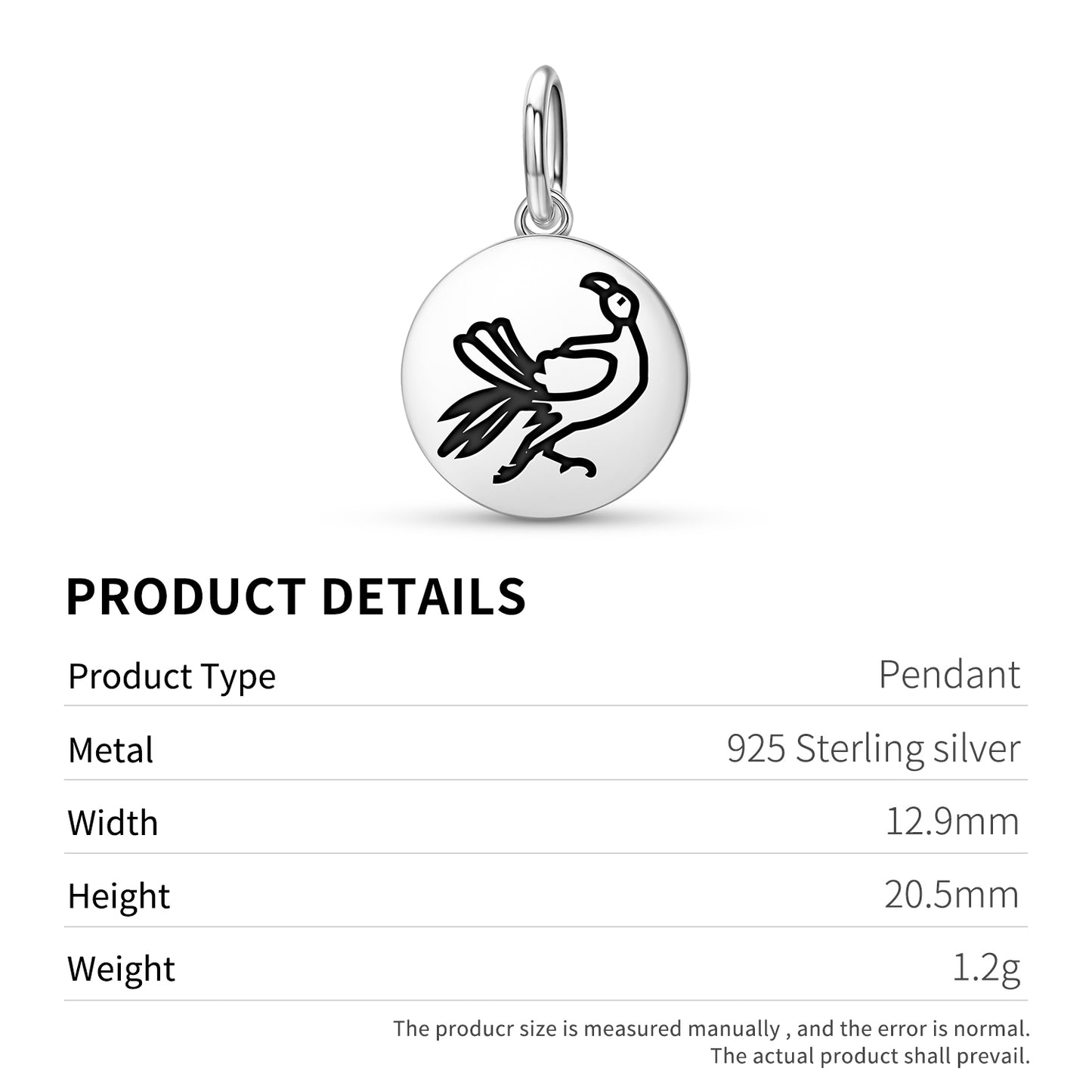 Parrot Persian Symbols Pendant Dangle Charm