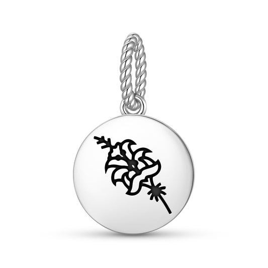 Lily Persian Symbols Pendant Dangle Charm