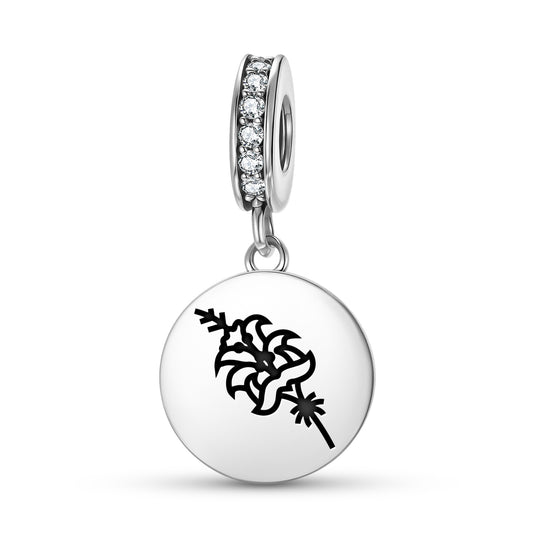 Lily Persian Symbols Pendant Dangle Charm