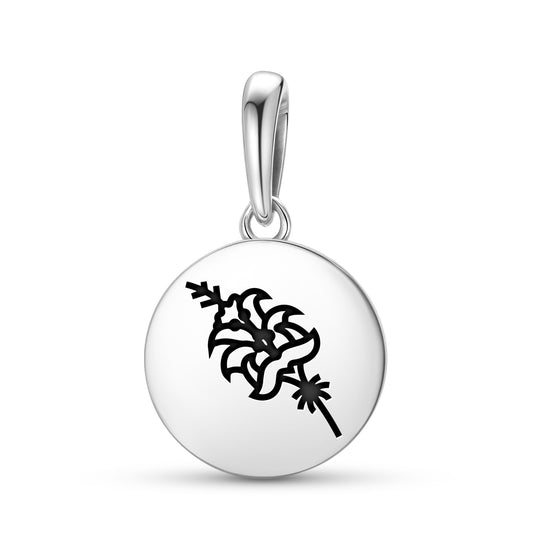 Lily Persian Symbols Pendant Dangle Charm