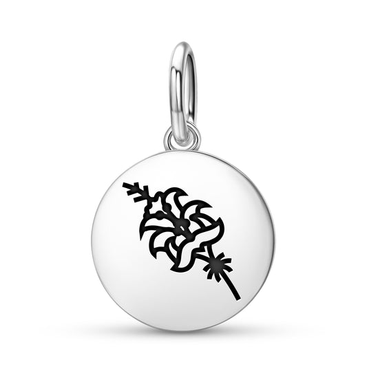 Lily Persian Symbols Pendant Dangle Charm