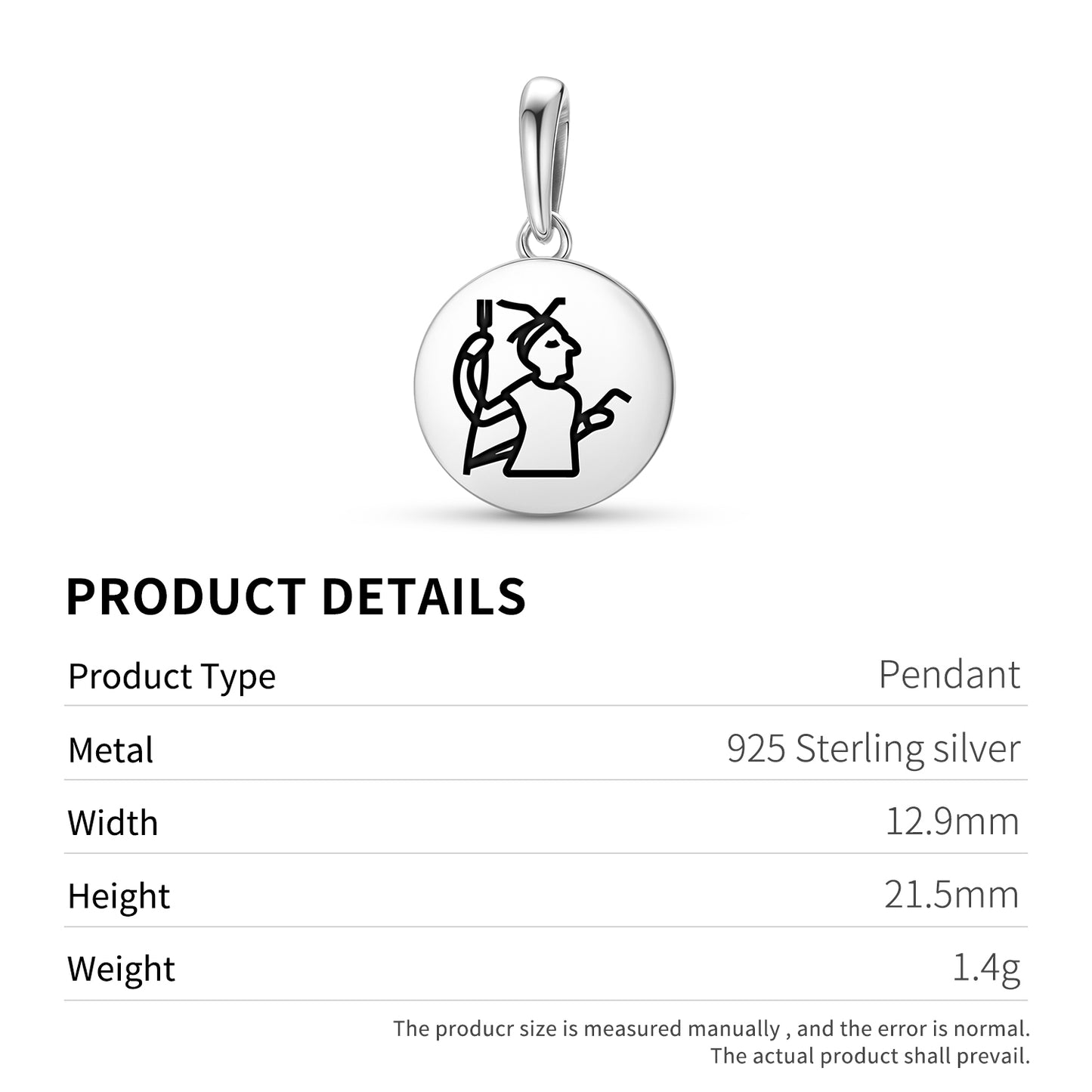 Verethragna Persian Symbols Pendant Dangle Charm