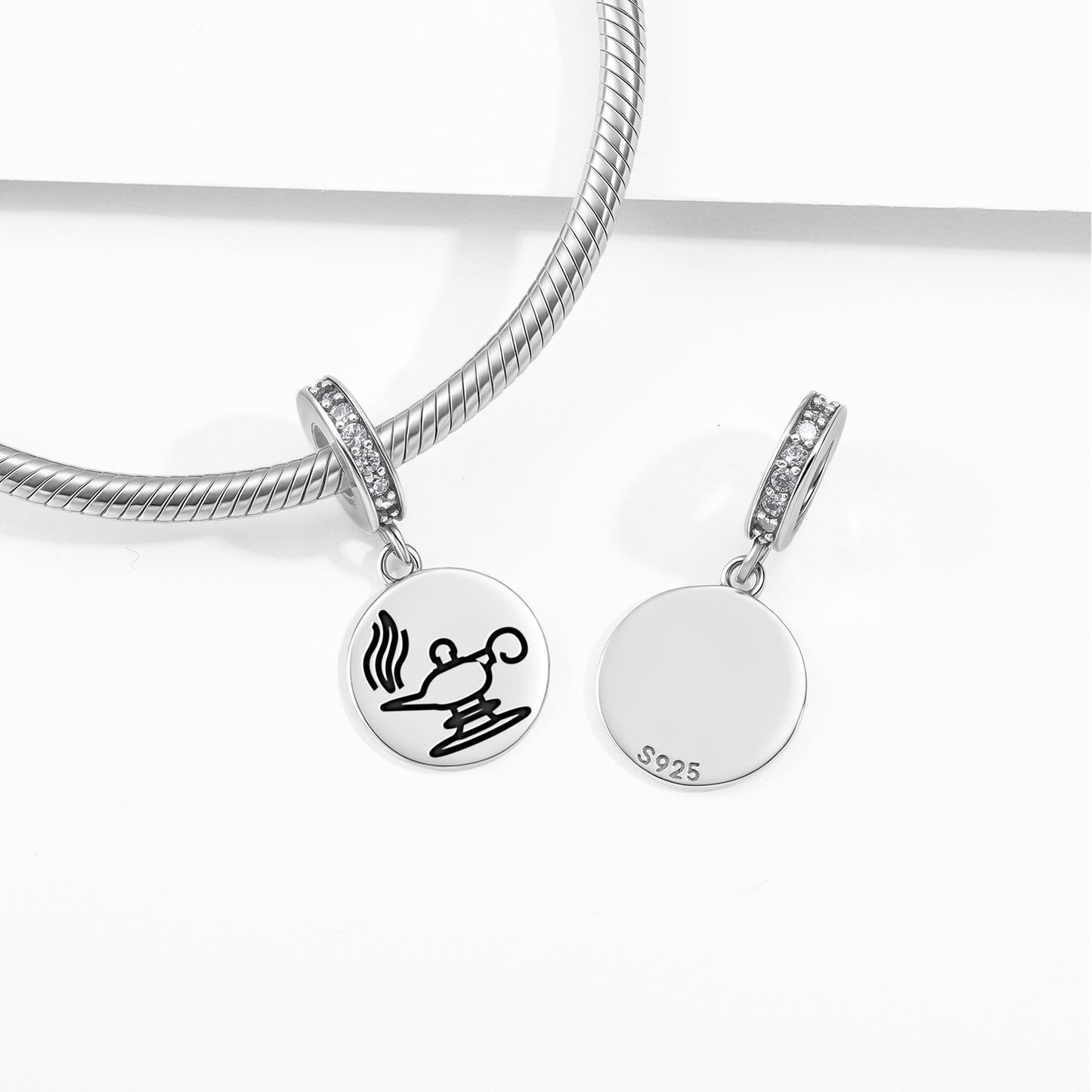 Zoroastrian lamp Persian Symbols Pendant Dangle Charm