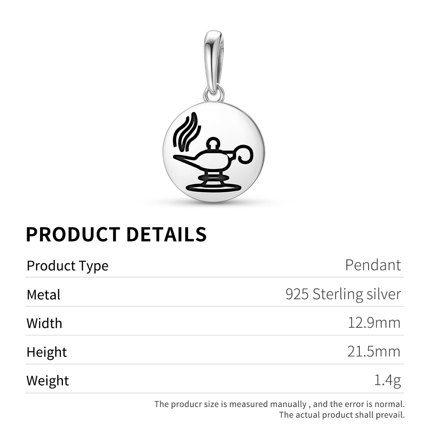 Zoroastrian lamp Persian Symbols Pendant Dangle Charm