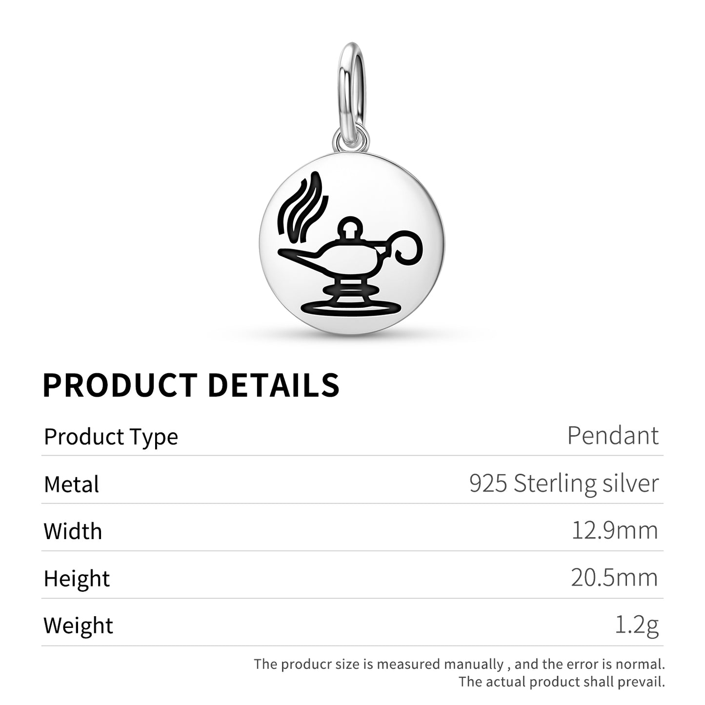 Zoroastrian lamp Persian Symbols Pendant Dangle Charm