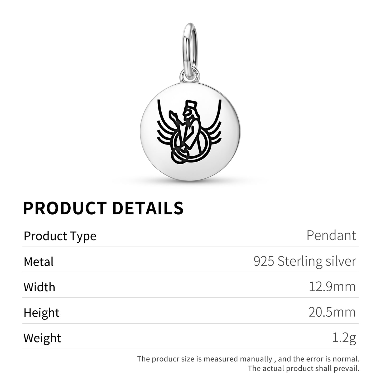 Ahura Mazda Persian Symbols Pendant Dangle Charm