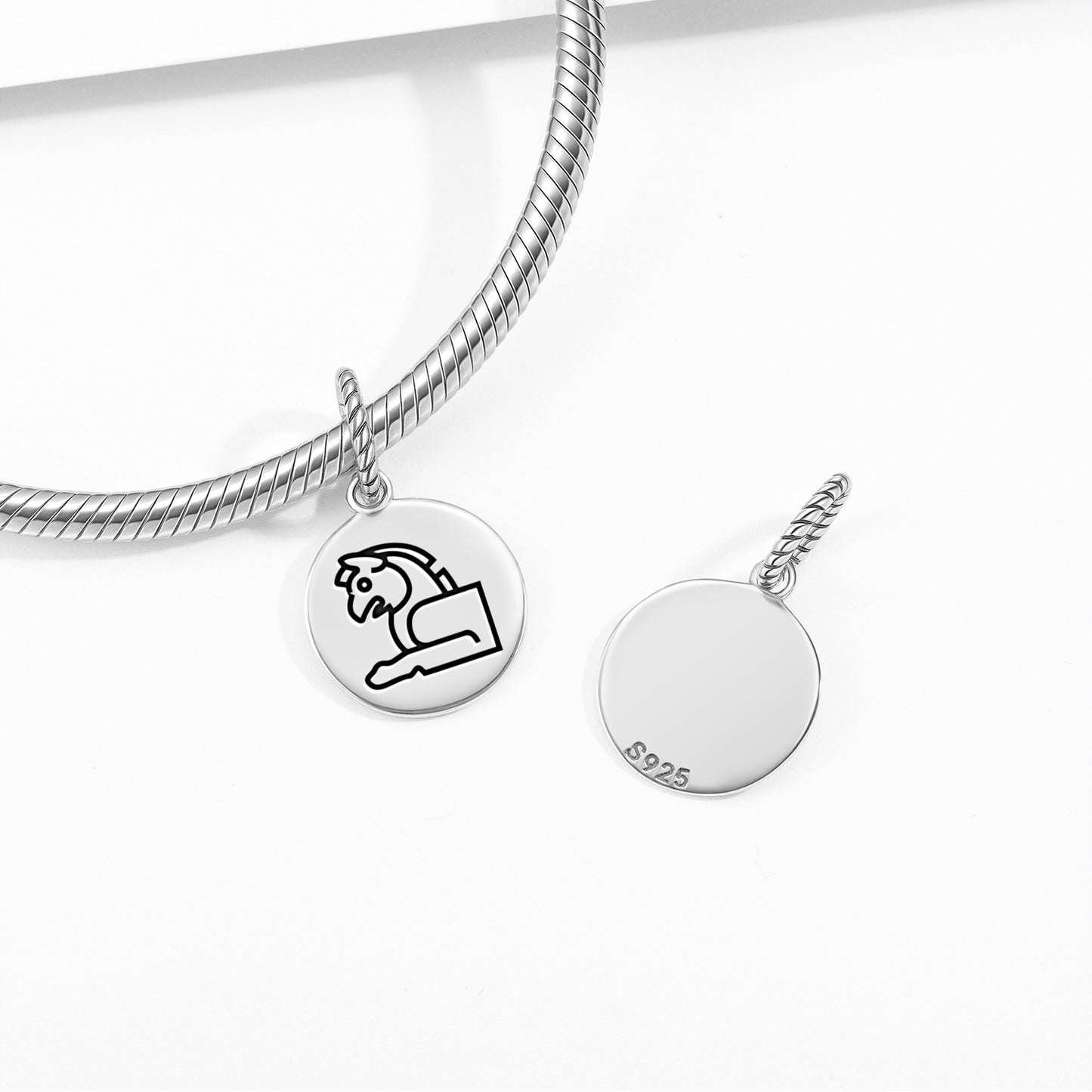 Huma Persian Symbols Pendant Dangle Charm