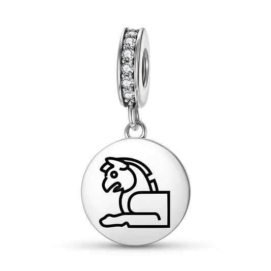 Huma Persian Symbols Pendant Dangle Charm